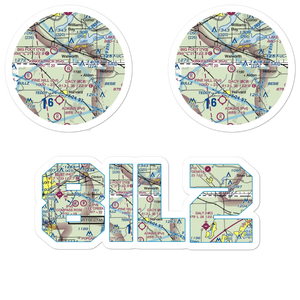 Kirkpatrick Airport (8IL2) VFR Sectional Sticker Pack