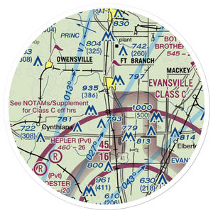 Thrust Industries Airport (8II3) VFR Sectional Sticker (20 mile)