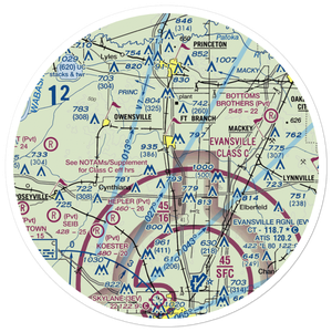 Thrust Industries Airport (8II3) VFR Sectional Sticker (30 mile)