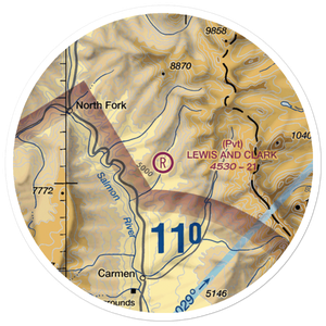 Lewis And Clark Airstrip (8ID8) VFR Sectional Sticker (20 mile)