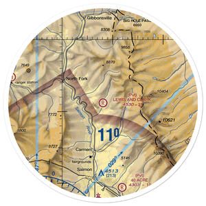 Lewis And Clark Airstrip (8ID8) VFR Sectional Sticker (30 mile)