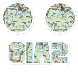 Port Paradise Farms Airport (8IA2) VFR Sectional Sticker Pack