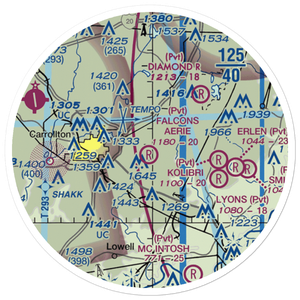Falcons Aerie Airport (8GA8) VFR Sectional Sticker (20 mile)