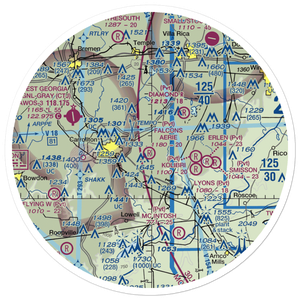 Falcons Aerie Airport (8GA8) VFR Sectional Sticker (30 mile)