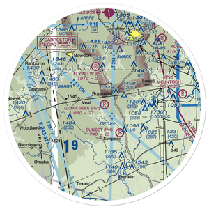 Gum Creek Airport (8GA1) VFR Sectional Sticker (30 mile)