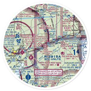 George T Mc Cutchan Airport (8FL6) VFR Sectional Sticker (30 mile)