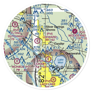 Back Achers Airport (8FL3) VFR Sectional Sticker (20 mile)