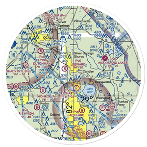 Back Achers Airport (8FL3) VFR Sectional Sticker (30 mile)