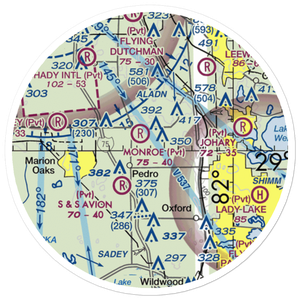 Kiever Airport (8FL2) VFR Sectional Sticker (20 mile)