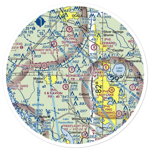 Kiever Airport (8FL2) VFR Sectional Sticker (30 mile)