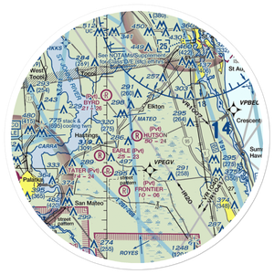 Hutson Airfield (8FL0) VFR Sectional Sticker (30 mile)