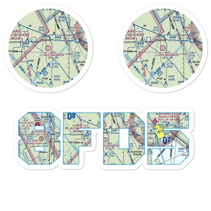 Lykes Brighton Airport (8FD5) VFR Sectional Sticker Pack