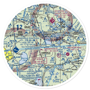 The Flying Horseman Airport (8FD2) VFR Sectional Sticker (30 mile)