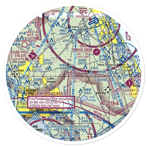 Samsula / Coe Field (8FA4) VFR Sectional Sticker (30 mile)