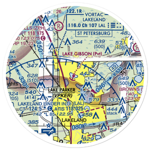 Lake Gibson Seaplane Base (8FA0) VFR Sectional Sticker (20 mile)