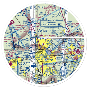 Lake Gibson Seaplane Base (8FA0) VFR Sectional Sticker (30 mile)