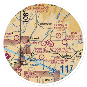 Widner Airport (8CO5) VFR Sectional Sticker (20 mile)