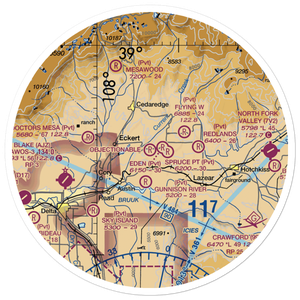 Widner Airport (8CO5) VFR Sectional Sticker (30 mile)