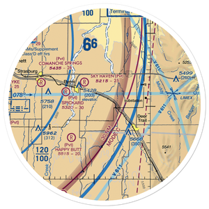 East Moore Field (8CO4) VFR Sectional Sticker (30 mile)