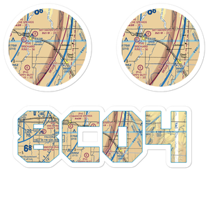 East Moore Field (8CO4) VFR Sectional Sticker Pack