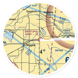 Kent Airport (8CO0) VFR Sectional Sticker (20 mile)