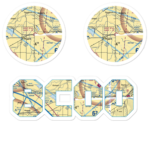 Kent Airport (8CO0) VFR Sectional Sticker Pack
