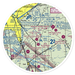 Lucchetti Ranch Airport (8CL2) VFR Sectional Sticker (30 mile)