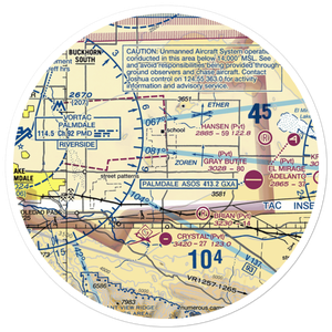 Nichols Farms Airport (8CL0) VFR Sectional Sticker (30 mile)