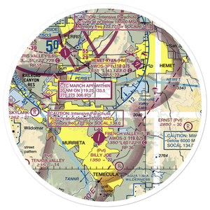 Pines Airpark (8CA5) VFR Sectional Sticker (30 mile)