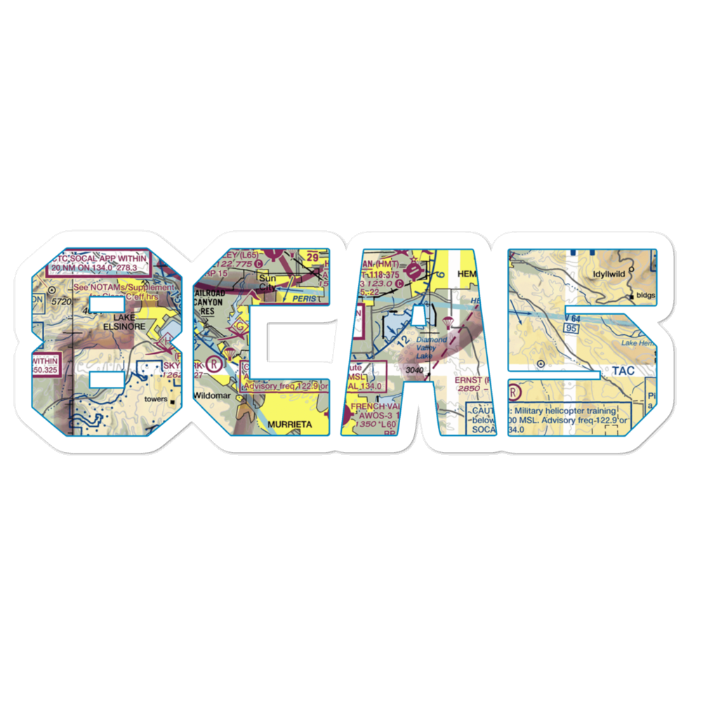 Pines Airpark (8CA5) VFR Sectional Sticker 