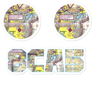 Pines Airpark (8CA5) VFR Sectional Sticker Pack