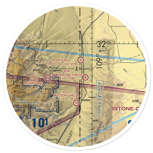 Lizzy Lizard Airport (8AZ5) VFR Sectional Sticker (30 mile)