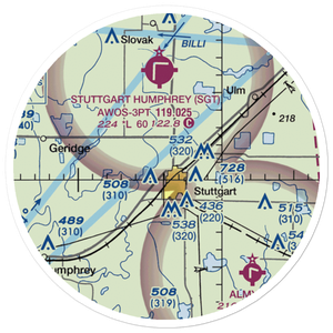 Hargrove Airport (8AR0) VFR Sectional Sticker (20 mile)