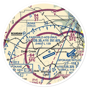 Isaacson Airport (8AN6) VFR Sectional Sticker (20 mile)