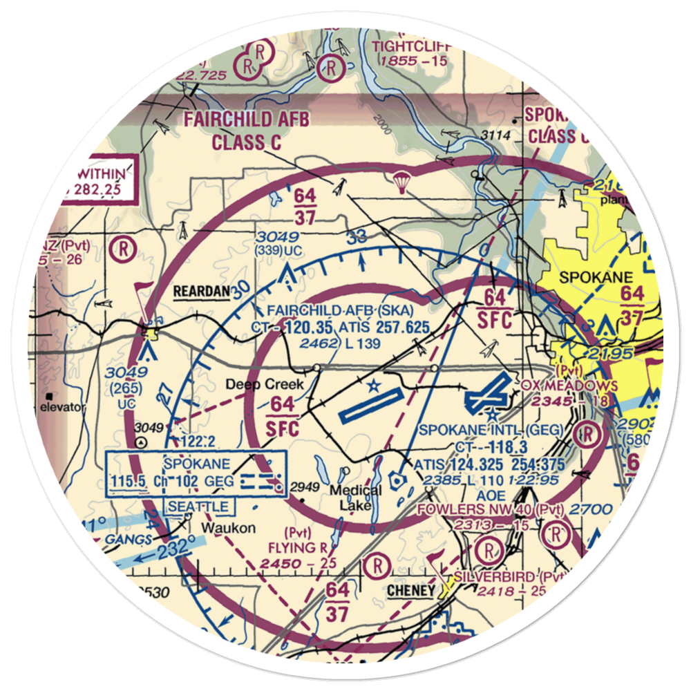 Isaacson Airport (8AN6) VFR Sectional Sticker (30 mile) 