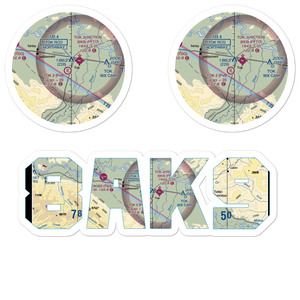 Tok 2 Airport (8AK9) VFR Sectional Sticker Pack