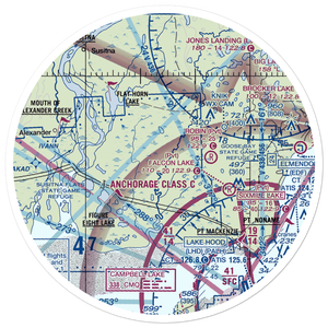 Little Susitna Airport (8AK6) VFR Sectional Sticker (30 mile)