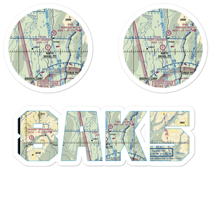 Fort Crosby Airport (8AK5) VFR Sectional Sticker Pack