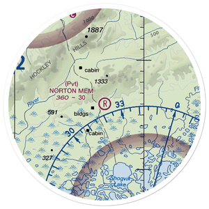 Roland Norton Memorial Airstrip (8AK3) VFR Sectional Sticker (20 mile)