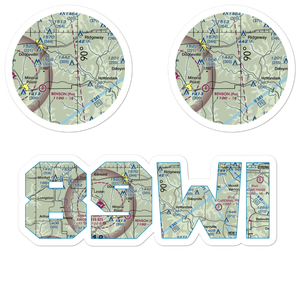 Tuschen Airport (89WI) VFR Sectional Sticker Pack