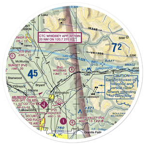 Williams Airpatch Airport (89WA) VFR Sectional Sticker (30 mile)