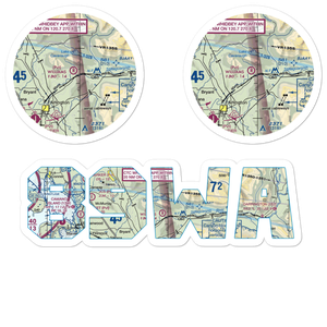 Williams Airpatch Airport (89WA) VFR Sectional Sticker Pack