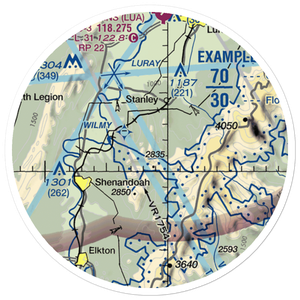 Hidden River Airport (89VA) VFR Sectional Sticker (20 mile)