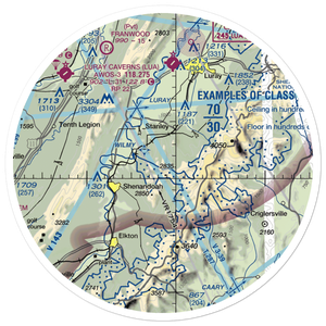 Hidden River Airport (89VA) VFR Sectional Sticker (30 mile)