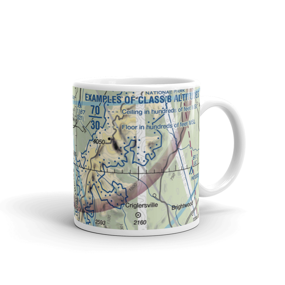Hidden River Airport (89VA) VFR Sectional  Mug 