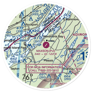 Maxson Airfield (89NY) VFR Sectional Sticker (20 mile)