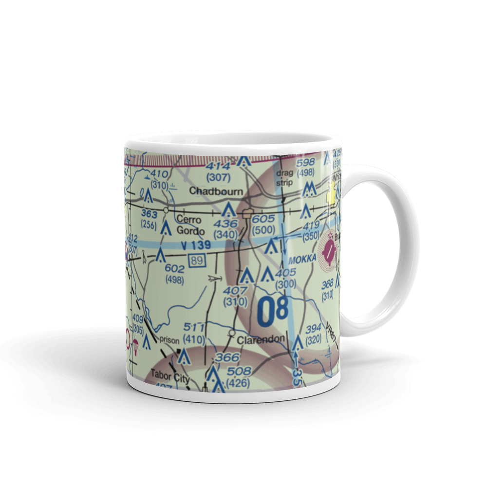 Strickland Field (89NC) VFR Sectional  Mug 