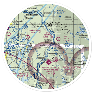 Beskar Airport (89MN) VFR Sectional Sticker (30 mile)