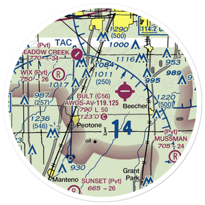 Norman Airport (89LL) VFR Sectional Sticker (20 mile)