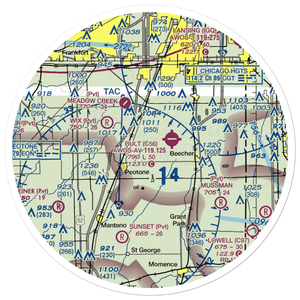 Norman Airport (89LL) VFR Sectional Sticker (30 mile)